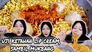 BEAUTYBANG : BATTLE KETAHANAN LIP CREAM DI BAWAH 20RB + MUKBANG RAMEN PENTOL