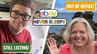 eBay Listings Don't Stop... Even When I'm in the Azores! (300 Items Prepped in Advance)