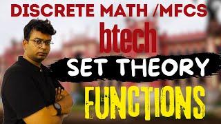 Btech discrete maths|set theory |functions |one one onto function|domain codomain range of function