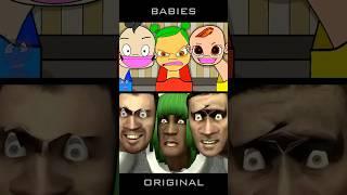 SKIBIDI TOILET BABIES - Comparison of original vs remake (animation meme) #shorts