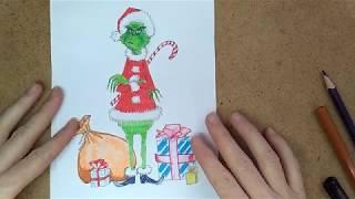 Как нарисовать Гринча How to Draw Grinch