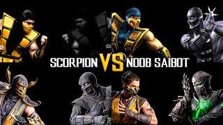 Evolution of Scorpion VS Noob Saibot Fight MK2-MK1 | 2K 60FPS