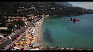 Aerial Video above Ipsos Beach July 2018