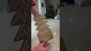 DIY Christmas Tree Gift Bags | Easy Holiday Paper Craft Tutorial 