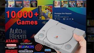 PlayStation Classic Mini w/Entire PS1 Library + 10,000 Games via RetroArch s