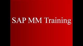 SAP ECC MM Training - Procurement of Stock Materials1 (Video 4) | SAP MM Material Management