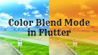 Blend Images with Color(Image Effect) - Flutter tutorial