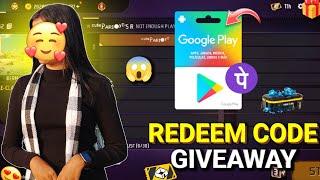 FREE FIRE LIVE GIVEAWAY CUSTOM ROOM | FF LIVE REDEEM CODE GIVEAWAY WITH CUTE GIRL #GIVEAWAY #FF