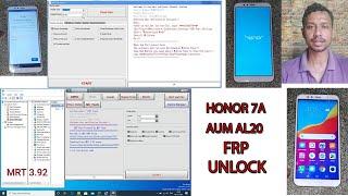 Honor 7A (AUM AL20) FRP unlock/remove solution with MRT 2021