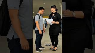 Pretty Flight Attendant’s Sweet Moment with Young Passenger at Airport️#crewlife #shorts #cabincrew