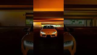 Shooting a supra in a parking garage #photography #car #shortvideo #automobile #edit #supra #toyota