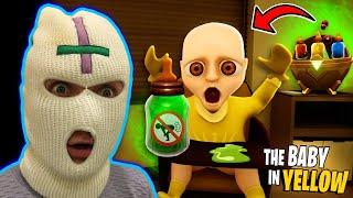 ЛЫСЫЙ СКИБИДИСТ ВЫПИЛ ПУКИШИ ?! ИГРА The Baby In Yellow