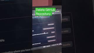 How to delete Github Repository