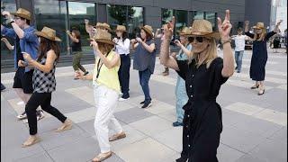 Montreal Chest Institute employees learn line dancing to raise funds for charity