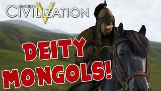 YOU KHAN'T BEAT ME! | Civilization 5 Deity Domination as Genghis Khan! (Mongolia)