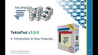 TeklaPad v3 0 New Features!
