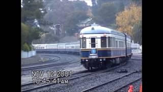 AMTK 133 American Orient Express in the Rain at Martinez, CA.   November, 2001