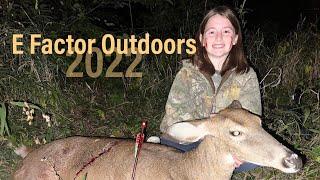 Girl deer hunting with a crossbow and a 150 grain RAGE Trypan!