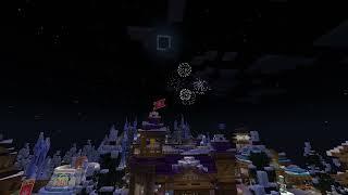 Origin Realms New Years Firework Show. It Had Lovely Music! #originrealms #minecraft #newyear2024