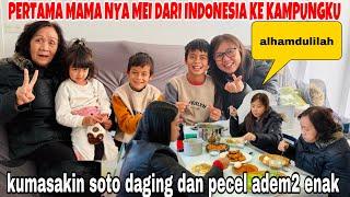 PERTAMA MAMANYA MEME DARI INDONESIA KE KAMPUNG!!KU MASAKIN SOTO DAGING DAN PECEL ENAK& GAMPANG