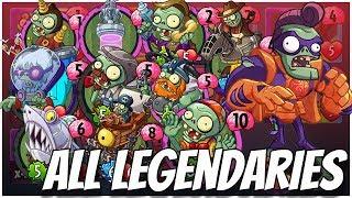 ALL Legendary Cards Challenge - Super Brainz | Plants vs Zombies Heroes Gameplay (4/22)