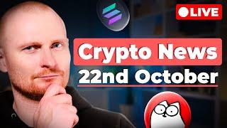 Crypto News: 22nd October: Solana Dominating in Fees, $CAT is Up 60%, Pumpdotfun Airdrop