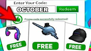 *10 CODES?!* NEW Roblox Promo codes October 2020 ALL NEW PROMO CODES IN ROBLOX!(October 2020)