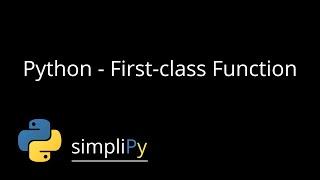 Python - First-class Function