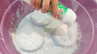 More Powder to Settled Paste  Sponges Squeezing and Handmixing  ASMR