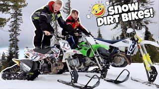 We Got Snow Dirt Bikes! SNOW BIKES!!