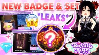 NEW Halloween BADGE! NEW Steampunk Set Progress Update LEAKS Royale High  Royalloween Roblox