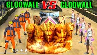 Gloowall VS Gloowall Skin Fight  New NARUTO Bundle VS Gloowall Skin Challenge  Garena Free Fire 