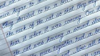 How to write fast with beautiful handwriting in exams | Learn Cursive writing for students