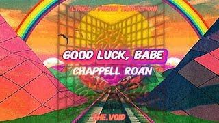 GOOD LUCK BABE • Chappell Roan (lyrics+French traduction)