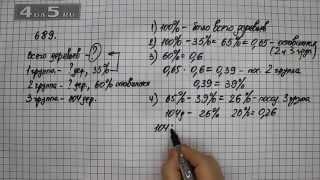 Упражнение 689. (Задание 695 Часть 1) Математика 6 класс – Виленкин Н.Я.