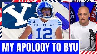 BYU Is For Real - Josh Pate's Official Apology Video