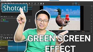 How to use Chroma Key in Shotcut Free Video Editor - Shotcut Green screen Effect Tutorial