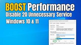 Optimize Windows 11: Boost Performance by Turning Off Unneeded Services