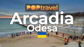 Walking at ARCADIA / Odessa (Ukraine) - Winter Tour - 4K 60fps (UHD)