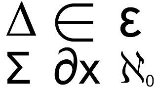 25 Math Symbols in 80 Seconds