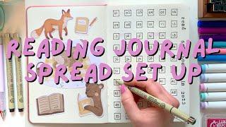 Easy and minimalist reading bullet journal setup ️ reading tracker & bujo spread ideas