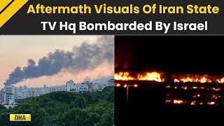 Israel Iran News: Shocking Aftermath Visuals Of Iranian state TV headquarters | Israel | Netanyahu