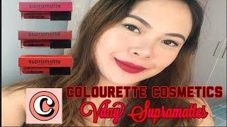 THE PERFECT RED LIPPIES! COLOURETTE COSMETICS VDAY SUPRAMATTES