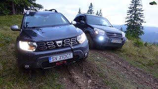 Dacia Duster 4x4  Forest Offroad vs Toyota Rav4