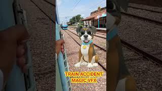 Magic viral vfx video 🫣 train accident video #viralvfx #indianvfx #vfx