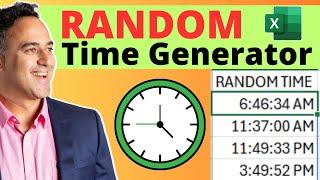 How to Generate Random Time in Microsoft Excel