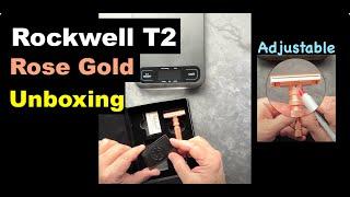 Rockwell T2 Rose Gold Adjustable Safety Razor Unboxing @geofatboy #unboxing #razor #shaving #new