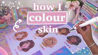 How I Colour Skin  Easy Tutorial (Ohuhu Markers)