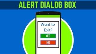 33 . ALERT DIALOG BOX TUTORIAL | ANDROID TUTORIALS FOR BEGINNERS