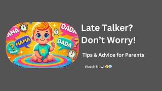 Is Your Baby Late in Talking? Dont Worry! Here’s What to Know ️"#speechdelay #parenting